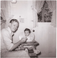 Dad and I on our first day together 001