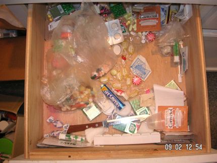 Mom's kitchen drawers Mom's kitchen drawers